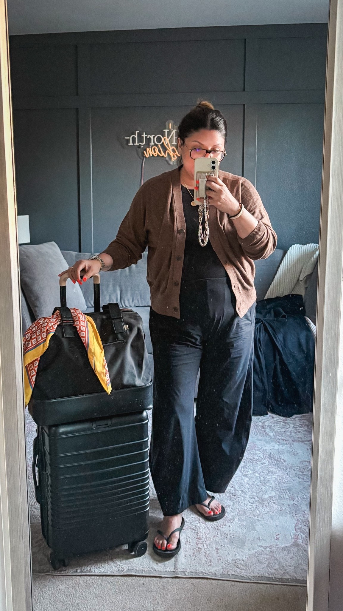 Yesterday’s travel home look:
Loft cardi - XL
Ruti pants - 14
Beis mini weekender
Beis roller carry on
@beistravel

#LTKOver40 #LTKSaleAlert #LTKTravel