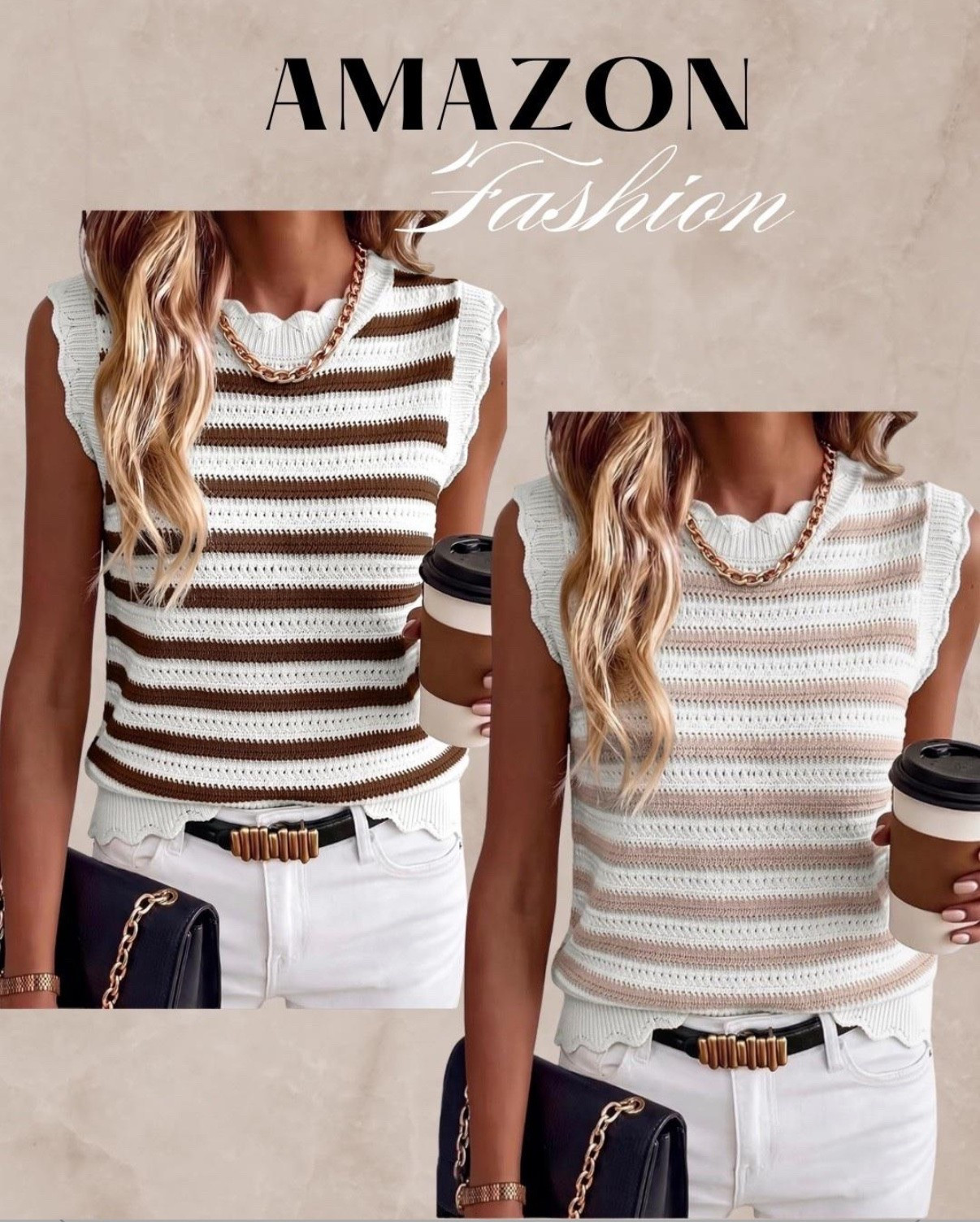 Trending new release 

Striped top with crochet detail.  

Amazon fashion finds that look way more expensive than they are 🤎✨ These crochet striped tops are such an easy way to elevate your everyday denim. Chic, neutral & perfect for transitioning into fall. ☕️

#AmazonFashion #AmazonFinds #AmazonStyle #AmazonFashionFinds #AmazonMustHaves #AffordableFashion #ChicStyle #NeutralStyle #FallFashion #FallOutfits #OutfitInspo #EverydayStyle #FashionFinds #AmazonInfluencer #fallfashion #workwear #officetop #falltop