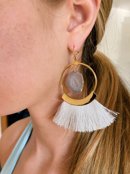 Add those final beautiful touches to your outfit. The Ashen Fringe Earrings from the Agate Collection.  Available in Gold or Silver finish 

#LTKFind #LTKstyletip