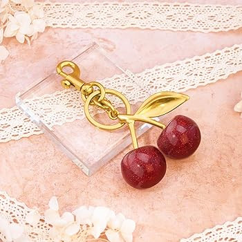 Cherry Keychain Bag Purse Charms For Handbags Cherry Accessories Mothers Day Birthday Ideas | Amazon (US)