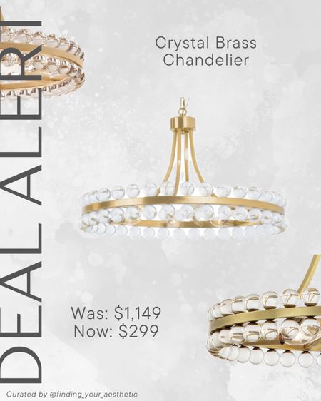 This modern and elegant wagon wheel style chandelier with crystals is currently 74% off! 

This would be great over a dining table, breakfast nook, or a smaller entryway or breezeway. 

Modern chandelier // designer inspired lighting // round chandelier gold // look for less home

#LTKSaleAlert #LTKHome