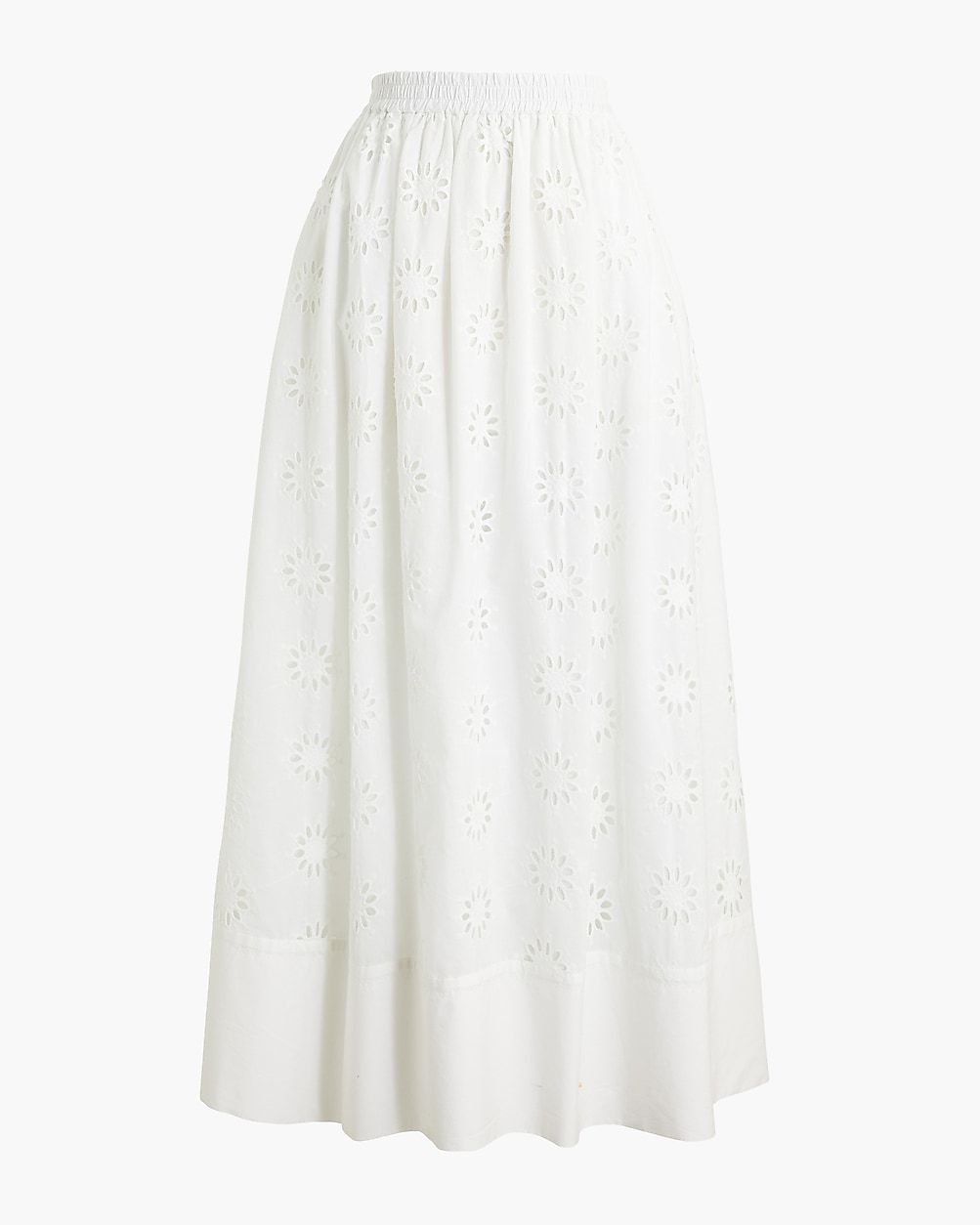 Petite eyelet midi skirt | J.Crew Factory