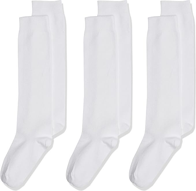Jefferies Socks Girls' School Uniform Knee-High Sock, Pack of Three | Amazon (US)