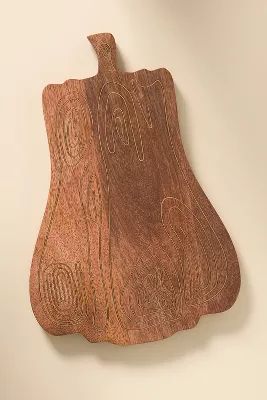 Wood Inlay Hardwood Gourd Cheeseboard | Anthropologie (US)