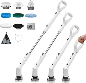 Electric Spin Scrubber,2025 New Cordless Cleaning Brush,Shower Cleaning Brush with 7 Replaceable ... | Amazon (US)