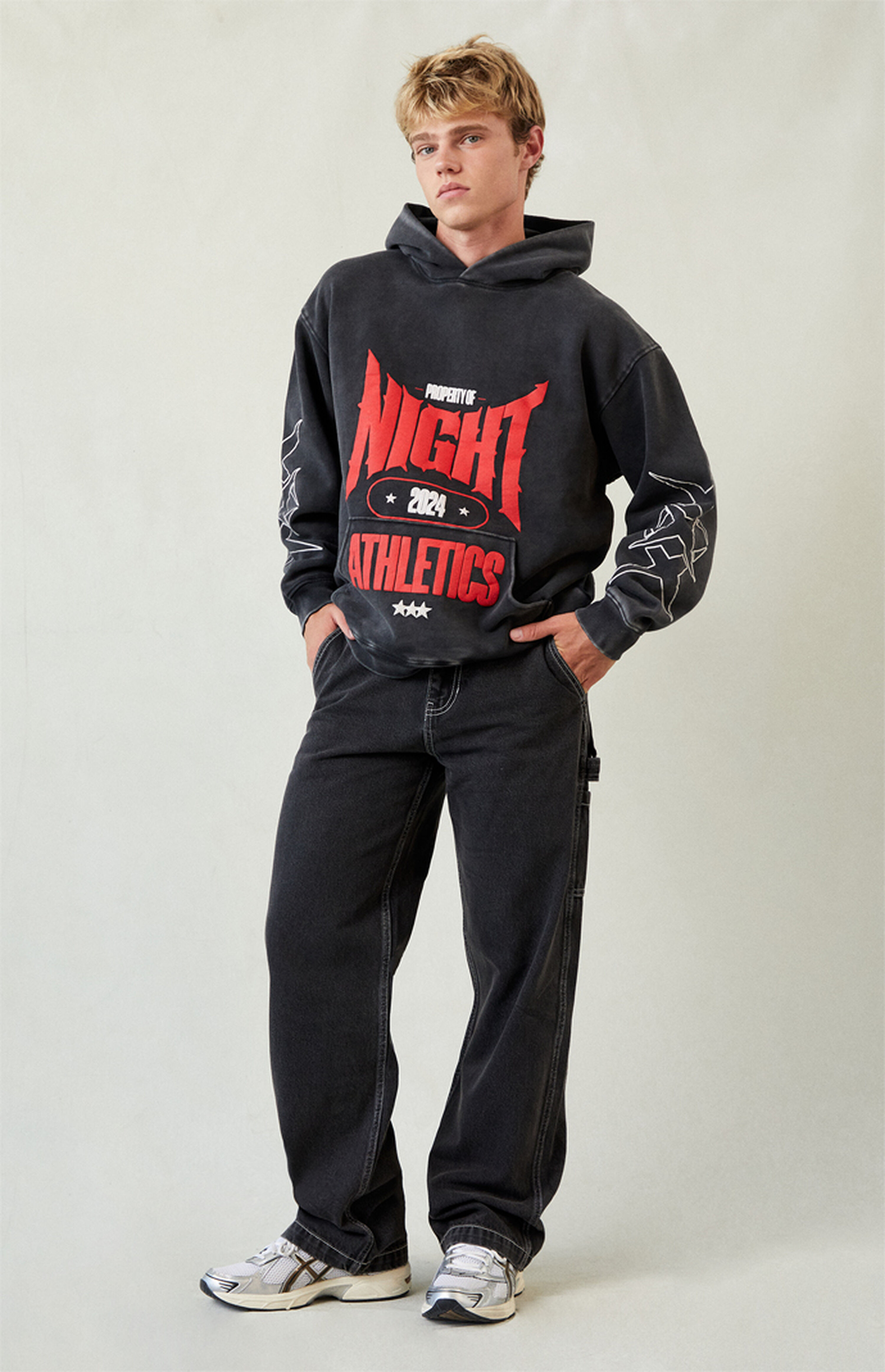 Pacsun Dylan Baggy Jeans Carpenter Contrast Stitch Black | PacSun