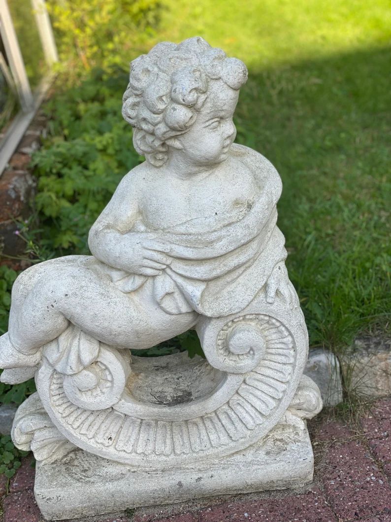 Garden Cherub Statues French Baroque Gardenalia Decor. | Etsy | Etsy (US)
