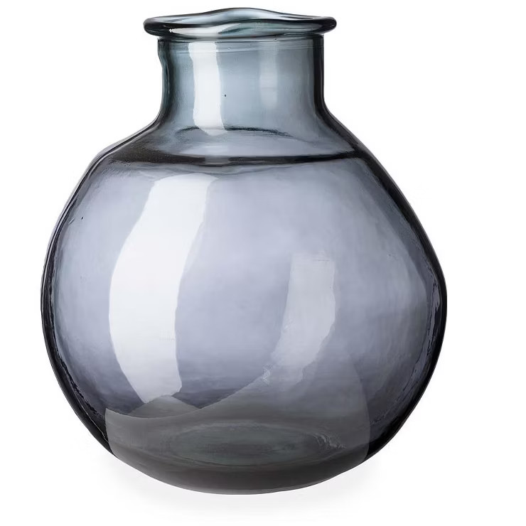 VivaTerra Oval Recycled Glass Balloon Vase, 12" | Target