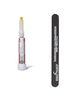 Beauty Secrets Drip & Clog Proof Nail Glue (1 Pack) Bundled with Nail File Black Cushion Medium Coarse 180/100 Grit by Beauty Secrets | Amazon (US)