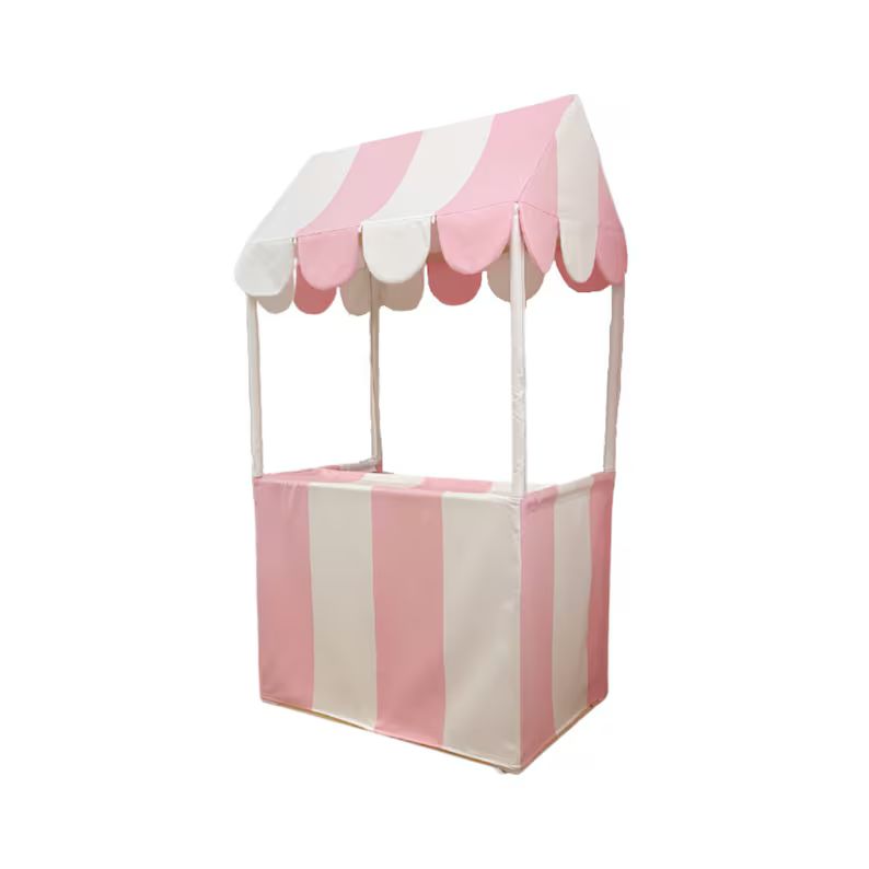 The Ice Cream Stand Play Tent | Pink & White Cotton Canvas | Comes with Canvas Carry Bag | | Etsy (US)