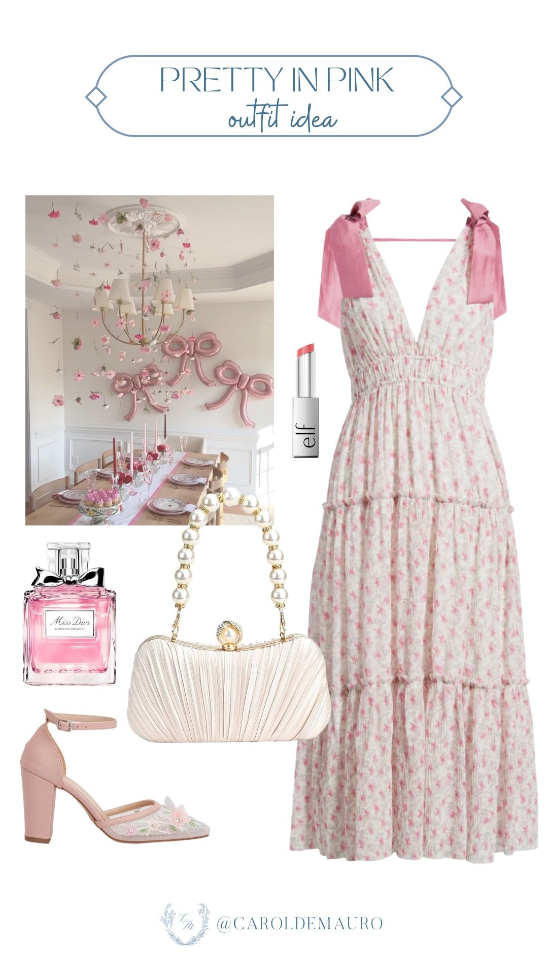 The bow straps on this pink floral maxi dress already had me, and then the pearl handle clutch and embroidered heels took it to another level. Soft, romantic, and just so pretty from head to toe.

pretty in pink, pink outfit, floral maxi dress, bow dress, romantic fashion, feminine style, pink aesthetic outfit, summer outfit, petite fashion

#LTKootd #LTKPetite #LTKU
