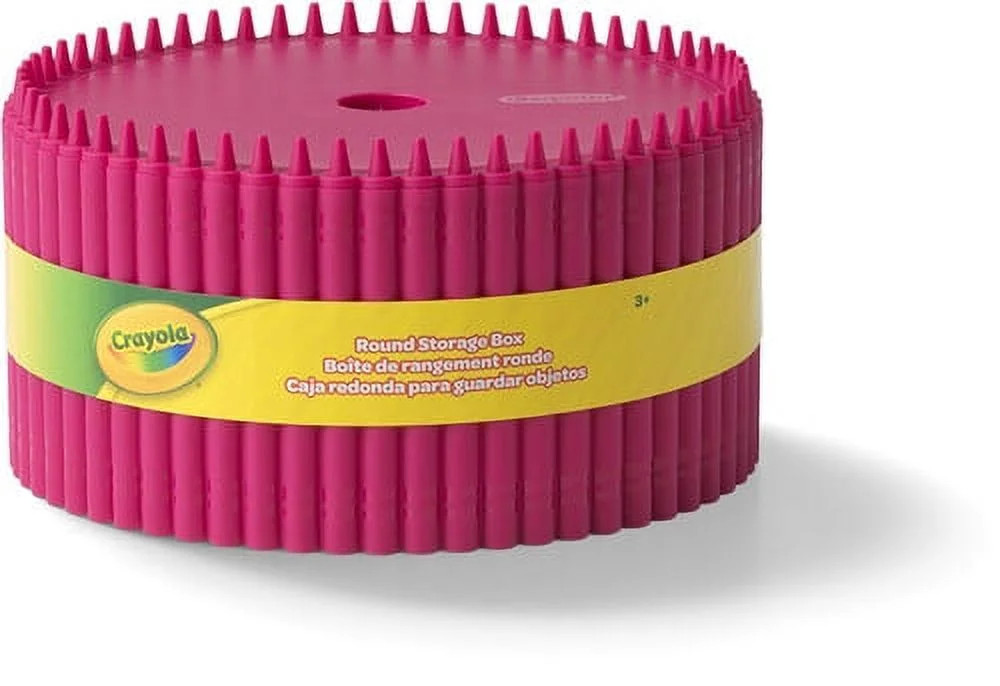 Crayola Round Storage Box, Razzmatazz | Walmart (US)