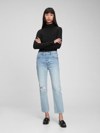 Ribbed Turtleneck T-Shirt | Gap (US)