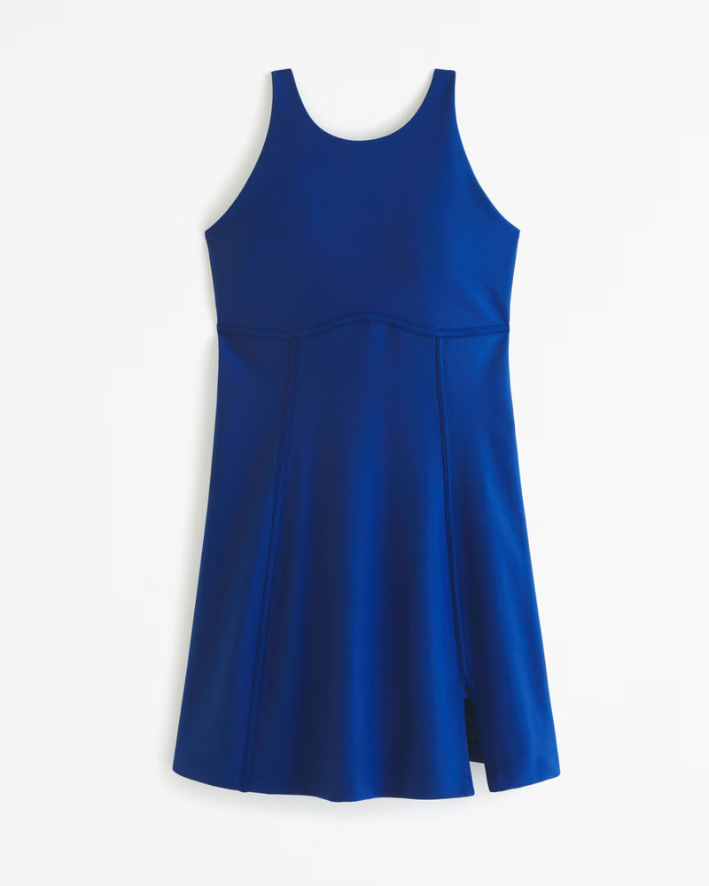 YPB sculptLUX High-Neck Corset Mini Dress | Abercrombie & Fitch (US)