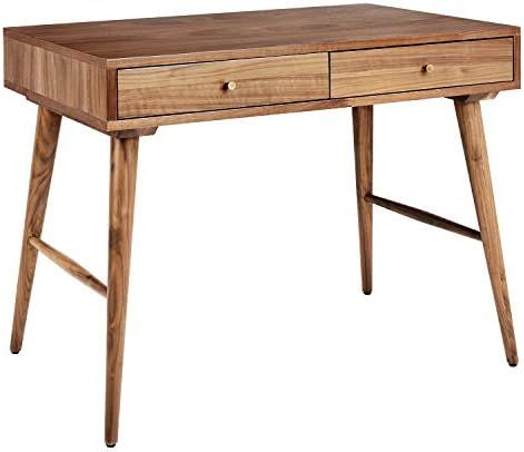 Amazon Brand – Rivet Classic Desk, 37.4"W, Walnut | Amazon (US)