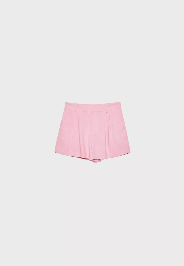 Flowing linen blend shorts | Stradivarius (UK)