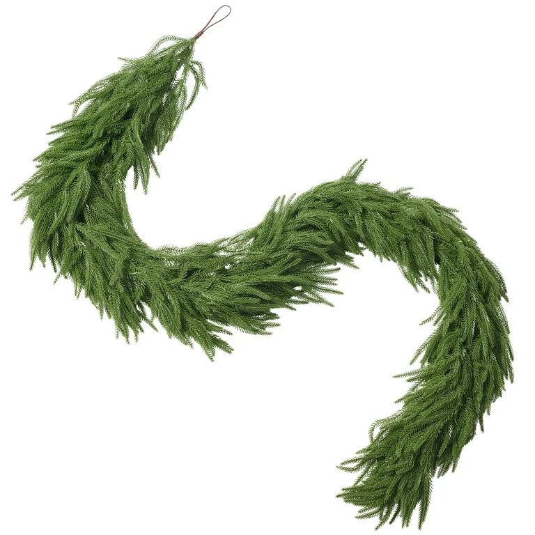 DR.Planzen 6ft Artificial Norfolk Pine Foliage Spray, 90 PE Branches & 30 Tips, Realistic Green S... | Walmart (US)