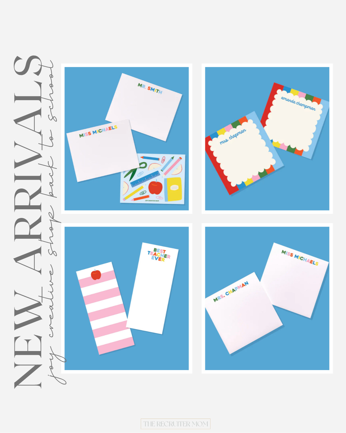The cutest personalized teacher notepads and stationery just dropped and they would make the most thoughtful back to school gift 🍎✏️ Flat notes, personalized pads,  note pads — all customizable with your teacher's name.

#LTKdayinmylife #LTKSeasonal #LTKKids