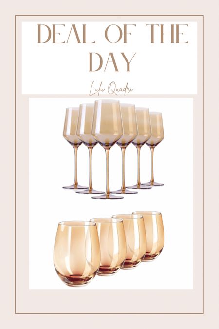 Amber wine glasses. Amber stemless wine glasses. Fall wine glasses. Home finds. Kitchen finds. Gifts for the host/hostess. Housewarming gift idea  

#LTKhome #LTKunder50 #LTKFind