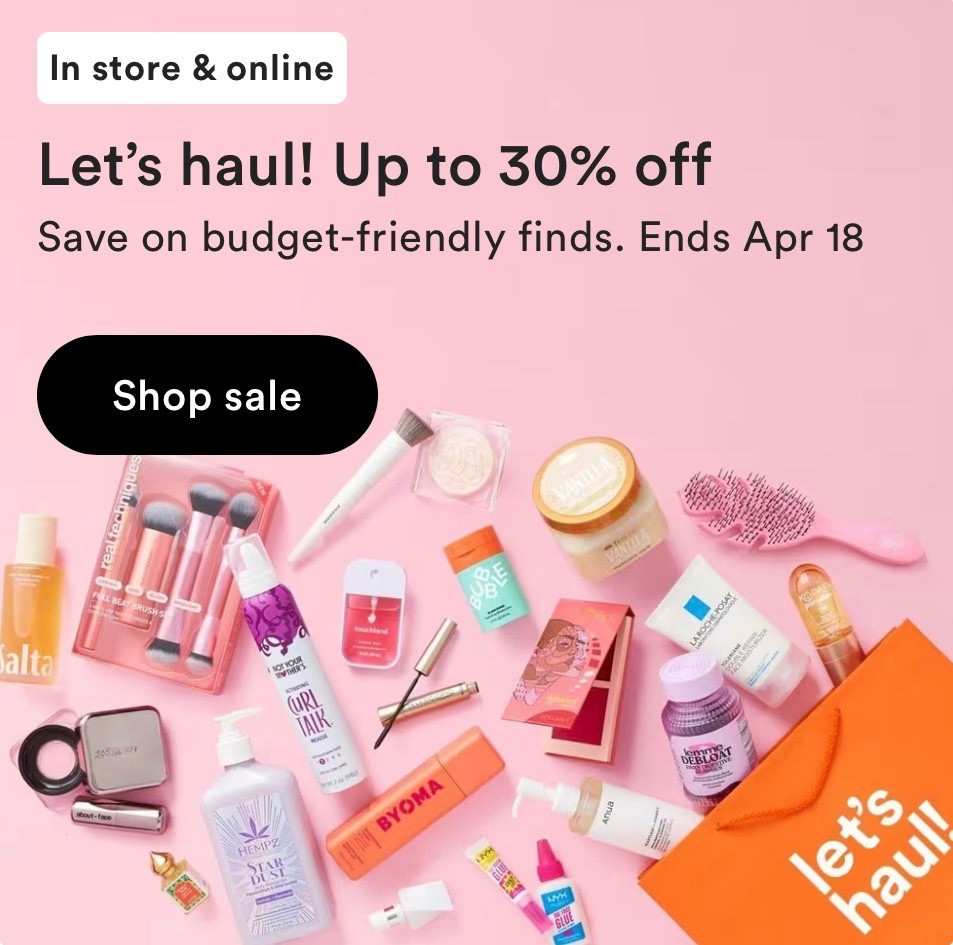 Up to 30% off select products @ulta 💋

#LTKSaleAlert #LTKFestival #LTKBeauty
