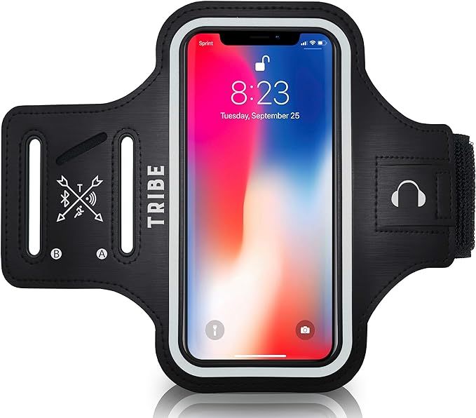 TRIBE Water Resistant Cell Phone Armband Case Running Holder for iPhone Pro Max Plus Mini SE (12/... | Amazon (US)