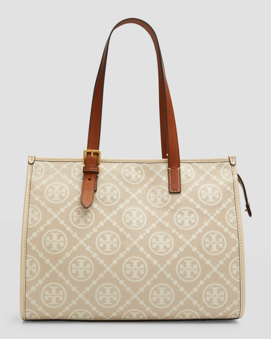 Tory Burch T Monogram Small Canvas Tote Bag | Neiman Marcus