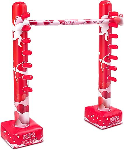 Threan Valentine's Day Inflatable Limbo Game for Little Ones Adults Valentine Party Games Fun Lim... | Amazon (US)