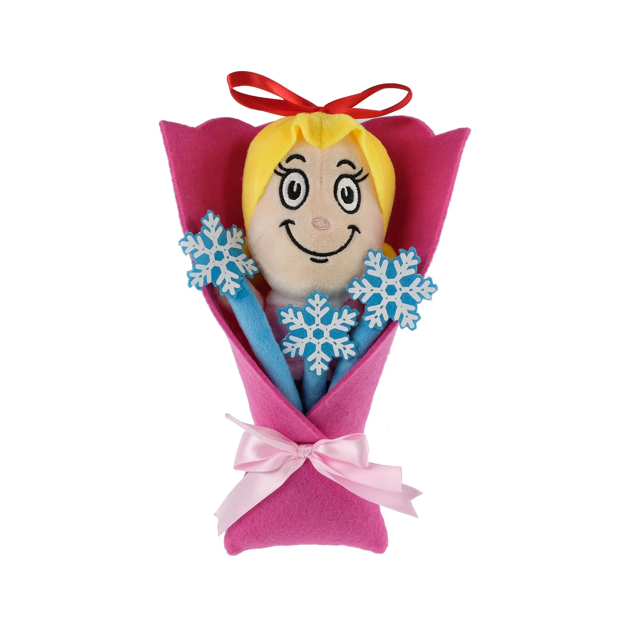 Dr. Seuss, How the Grinch Stole Christmas Cindy- Lou Who Bouquet, 10 inches Tall, Plush, Pink By ... | Walmart (US)