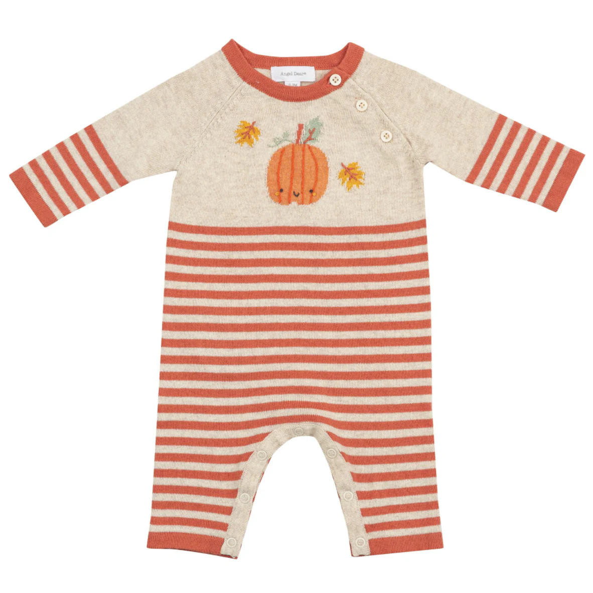Knit Romper, Pumpkin | SpearmintLOVE