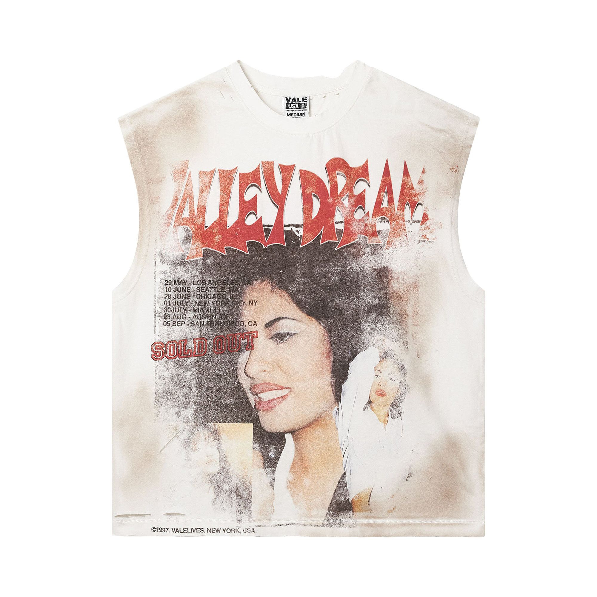 Vale Forever La Flor Muscle Tee 'White' | GOAT