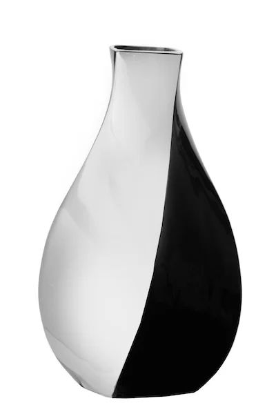 St Silver/Black 9.5'' Metal Table Vase | Wayfair North America