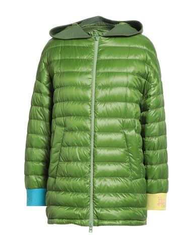 Herno Globe Woman Puffer Green Size 4 Polyamide, Cotton | YOOX (US)