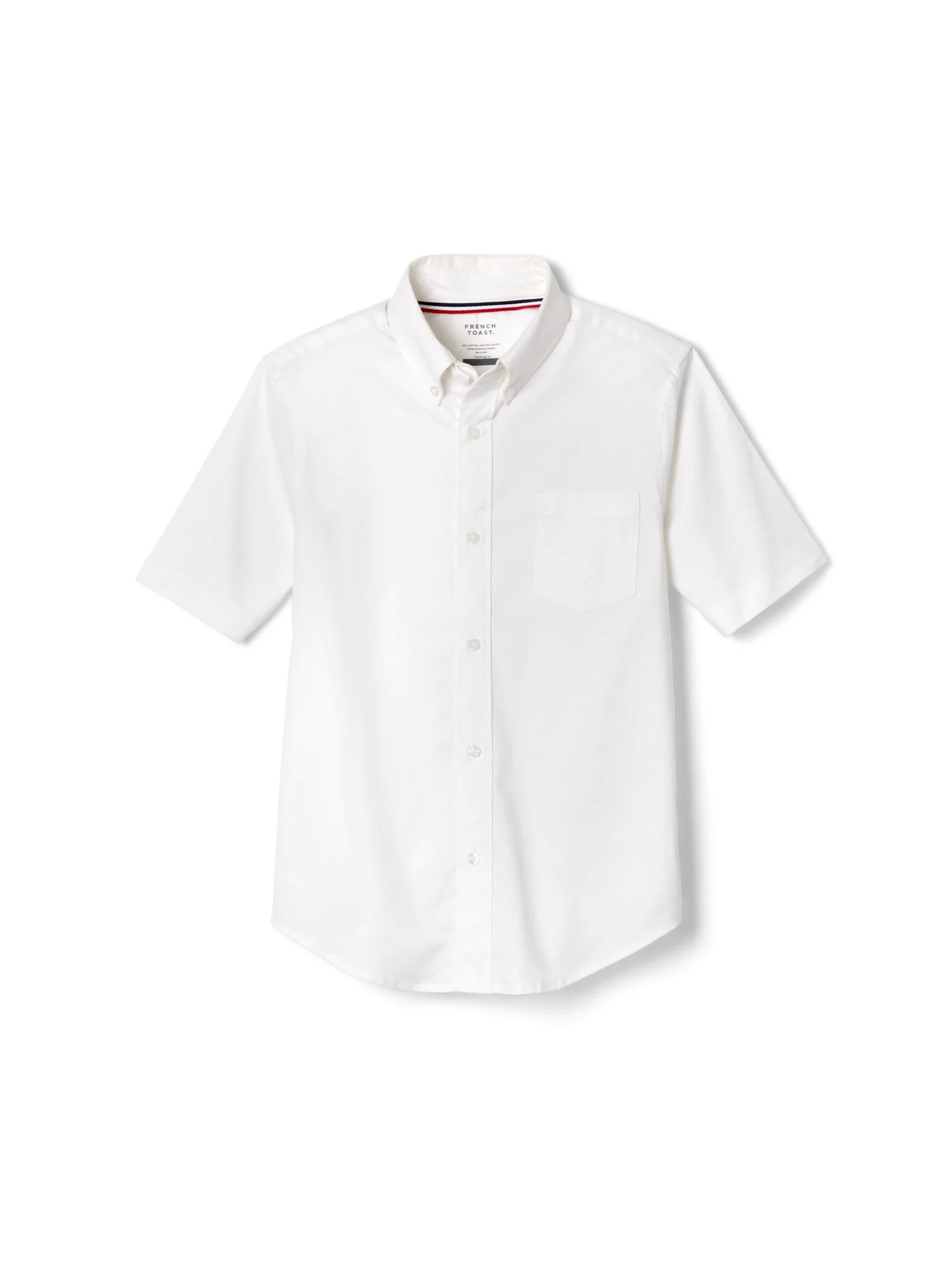French Toast Husky Boys School Uniform Short Sleeve Oxford Shirt, Sizes 10-20 | Walmart (US)