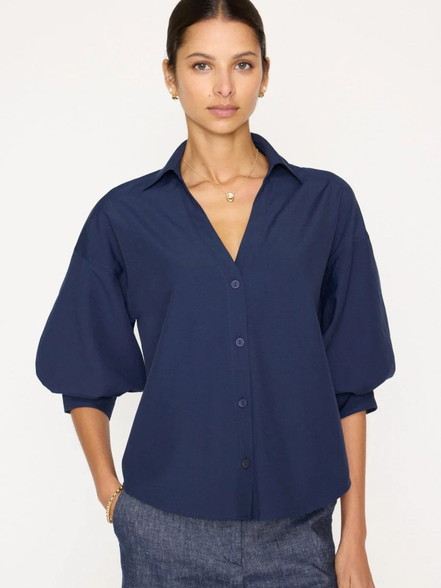 Women's Kate Shirt in Navy | Brochu Walker | Brochu Walker
