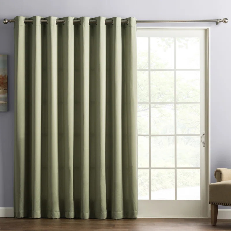 Wayfair Basics® Solid Room Darkening Grommet Single Curtain Panel | Wayfair North America