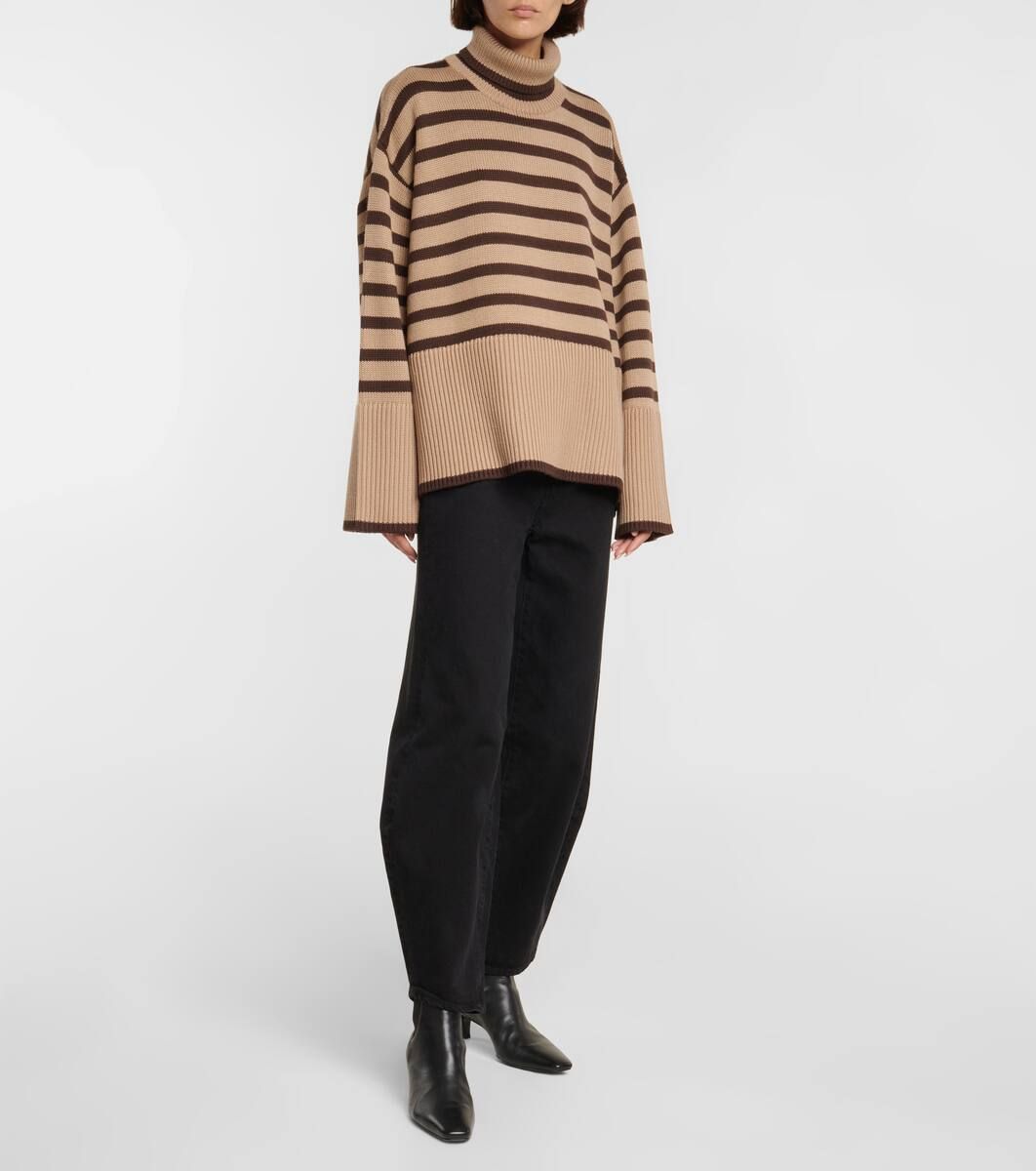 Striped turtleneck wool-blend sweater | Mytheresa (US/CA)