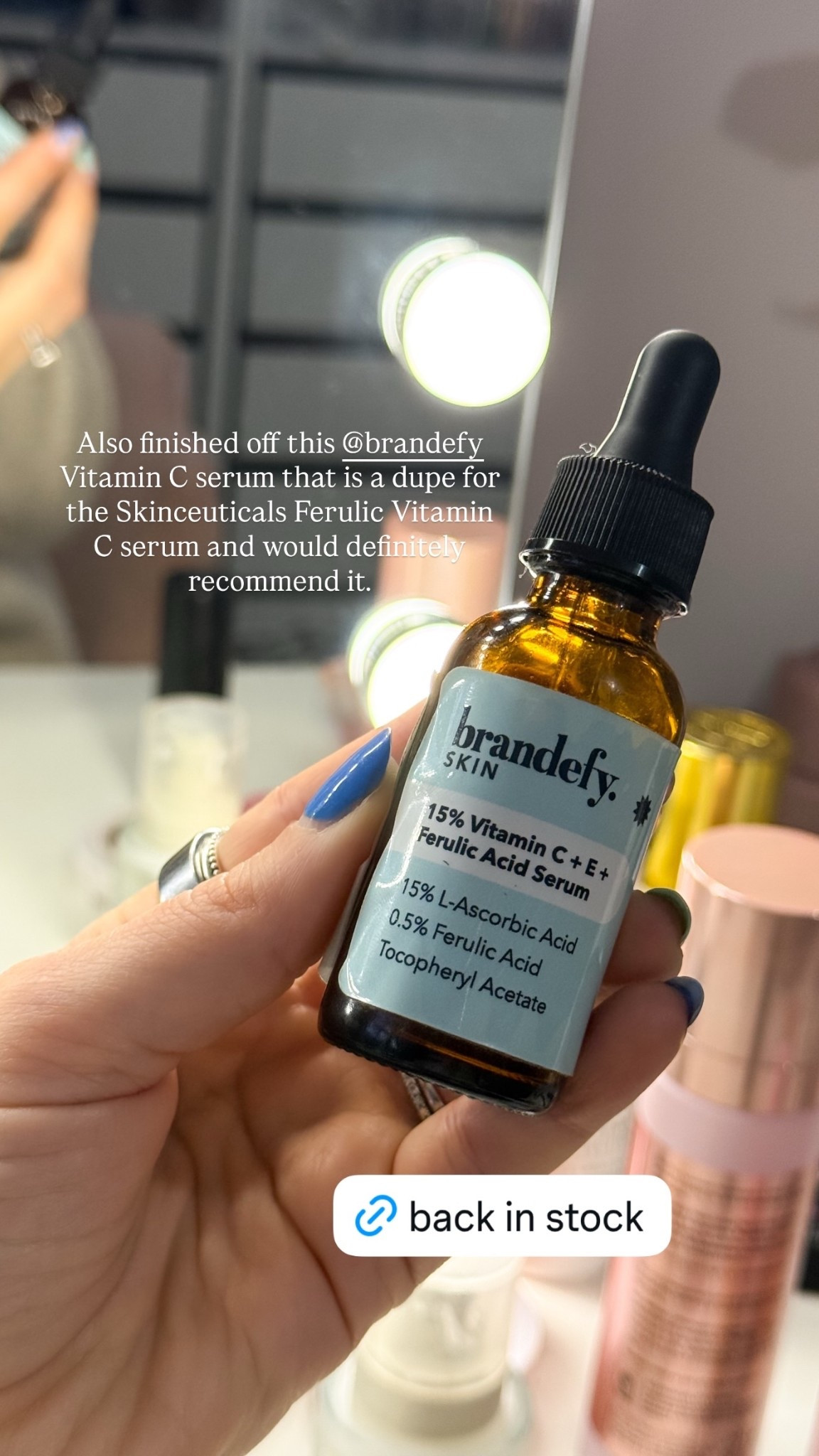 Also finished off this @brandefy Vitamin C serum that is a dupe for the Skinceuticals Ferulic Vitamin C serum and would definitely recommend it.

#LTKBeauty