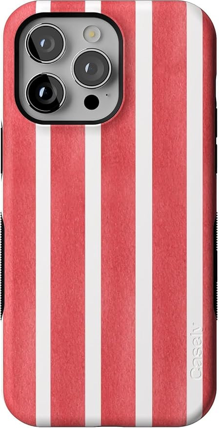 Casely iPhone 14 Pro Max Case | East Coast Summer | Red Stripes | Compatible with MagSafe | Bold ... | Amazon (US)