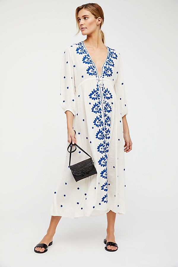 Embroidered Fable Midi Dress | Free People (Global - UK&FR Excluded)