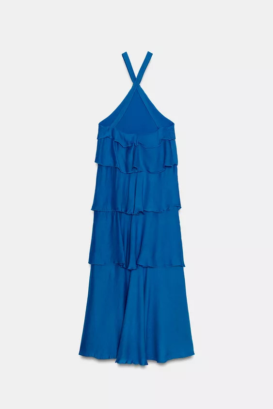 LONG RUFFLED DRESS | Zara UK