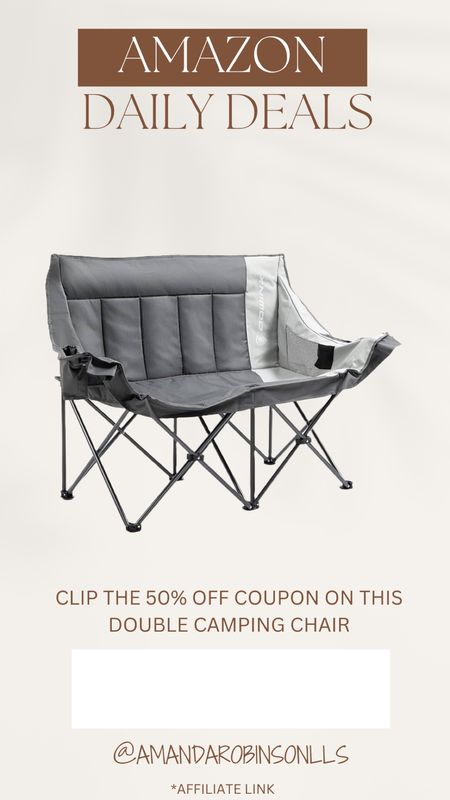 Amazon Daily Deals
Double camping chair 

#LTKSaleAlert