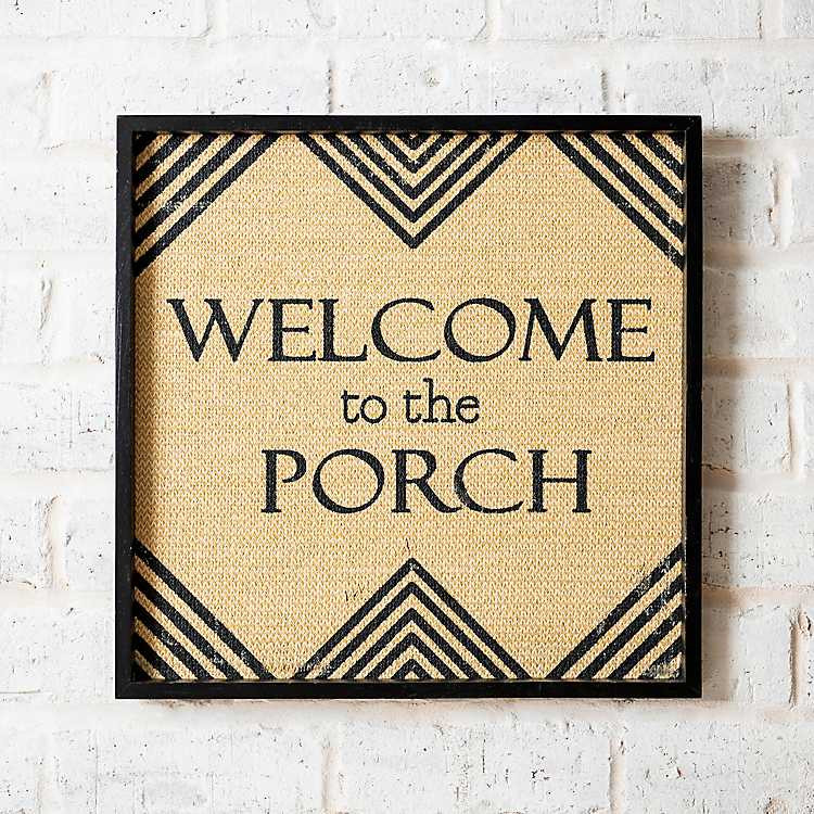 New!Welcome to Our Porch Outdoor Wall Plaque | Kirkland's Home