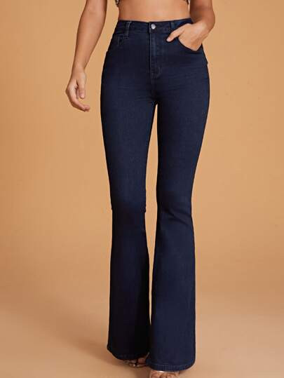 High Waist Flare Leg Jeans | SHEIN