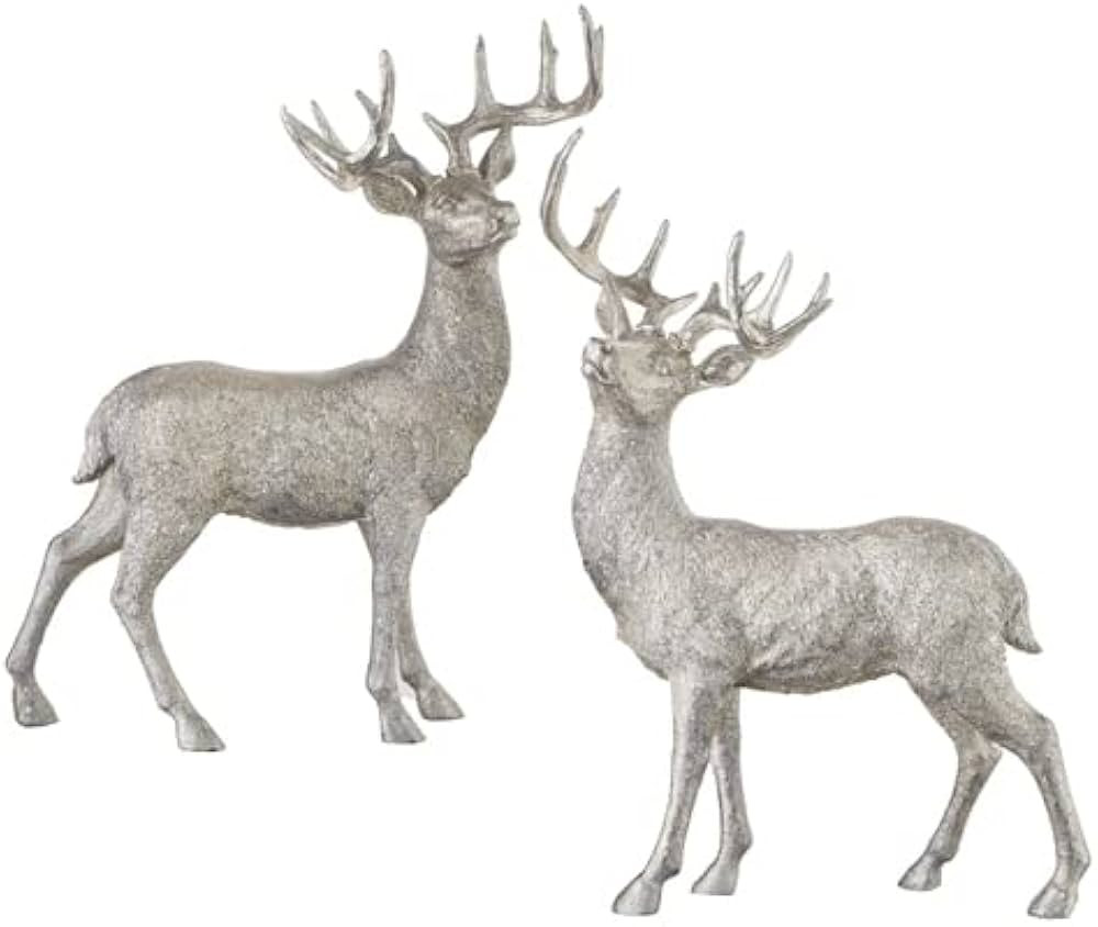 RAZ Imports Christmas Reindeer Figures Deer 20'5", Bronze,Brown, Set of 2 | Amazon (US)