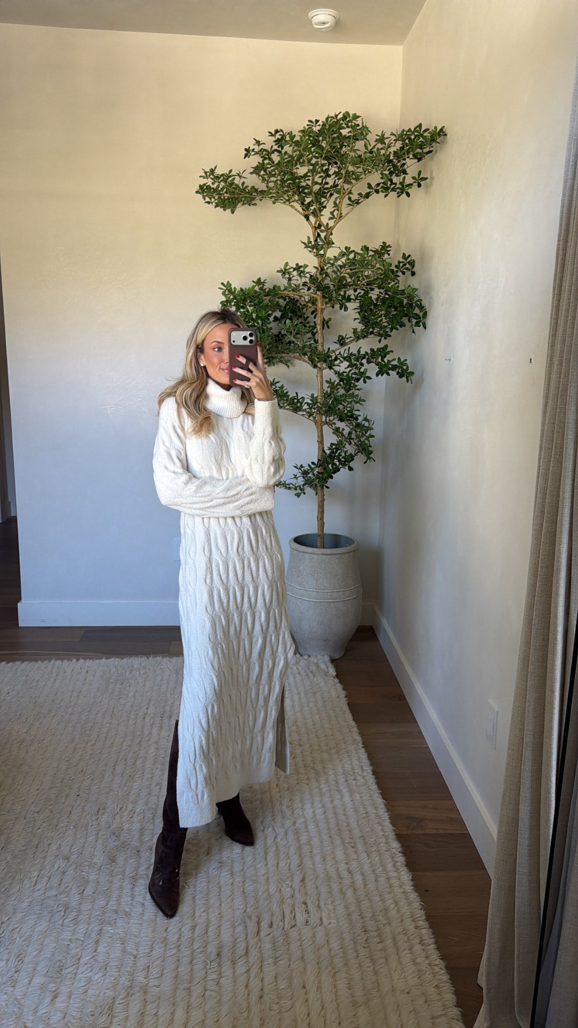 Wearing XS in the dress