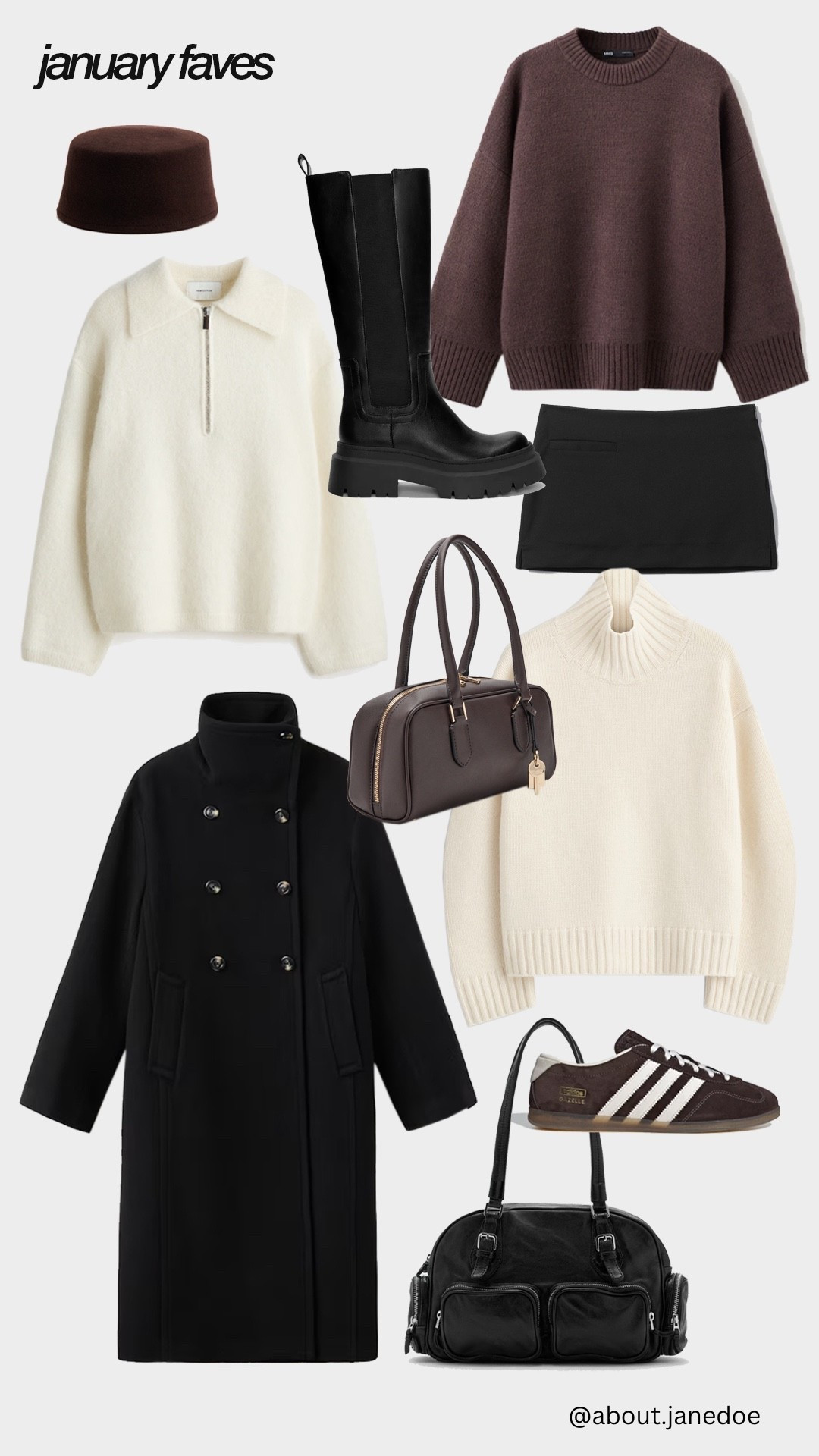 A selection of my favorite key items for this winter / january 2026 🖤 #januaryfaves

#LTKootd #LTKFindsUnder50 #LTKSeasonal