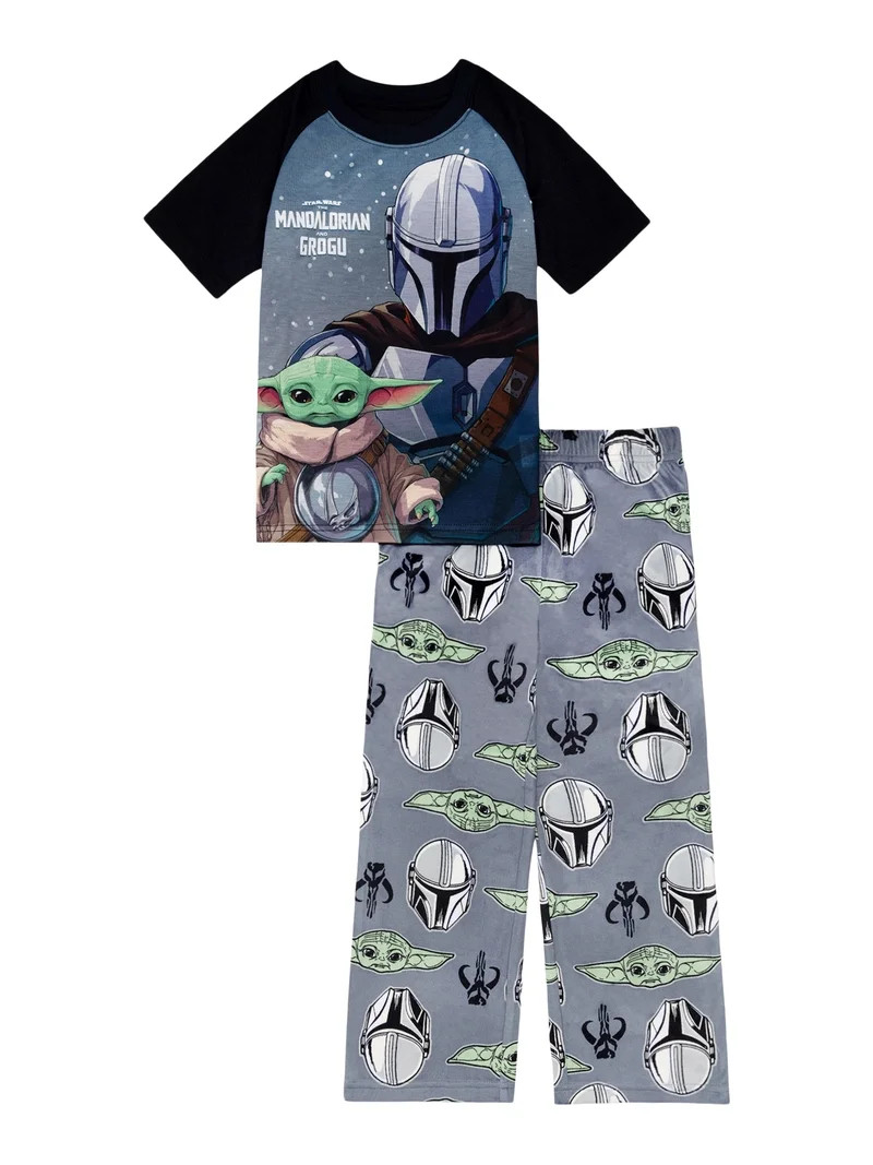 Star Wars Boys Short Sleeve Top and Pant Pajama Set, 2-Piece, Sizes 4-12 | Walmart (US)