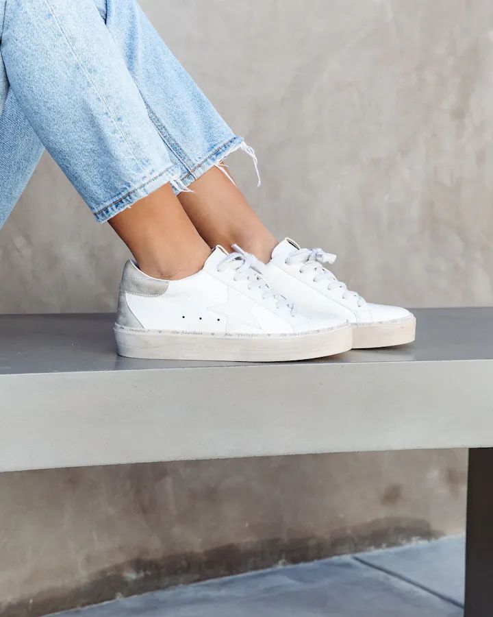 Reba Platform Sneakers - Bone - SALE | VICI Collection