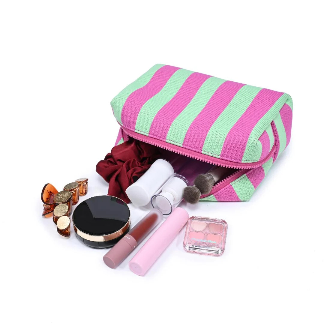 Essential Stripe Cosmetic & Travel Organizer Pouch | Urban Expressions
