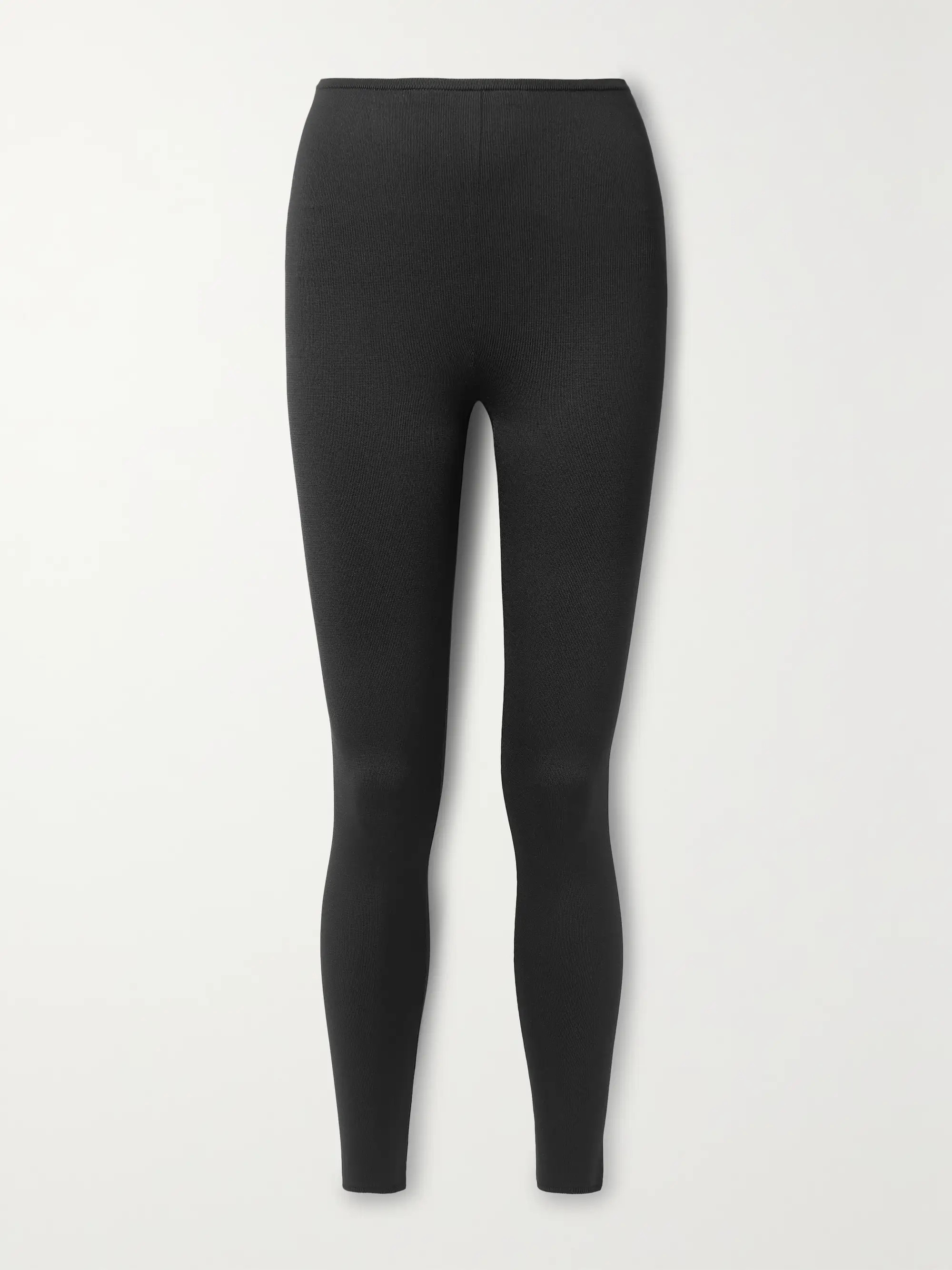 + NET SUSTAIN Anya organic silk-blend leggings | NET-A-PORTER (US)